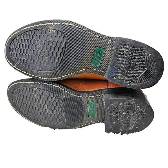 Texas Steer Leather Steel Toe Work Boot. Buckskin Size 7 - Picture 8 of 13